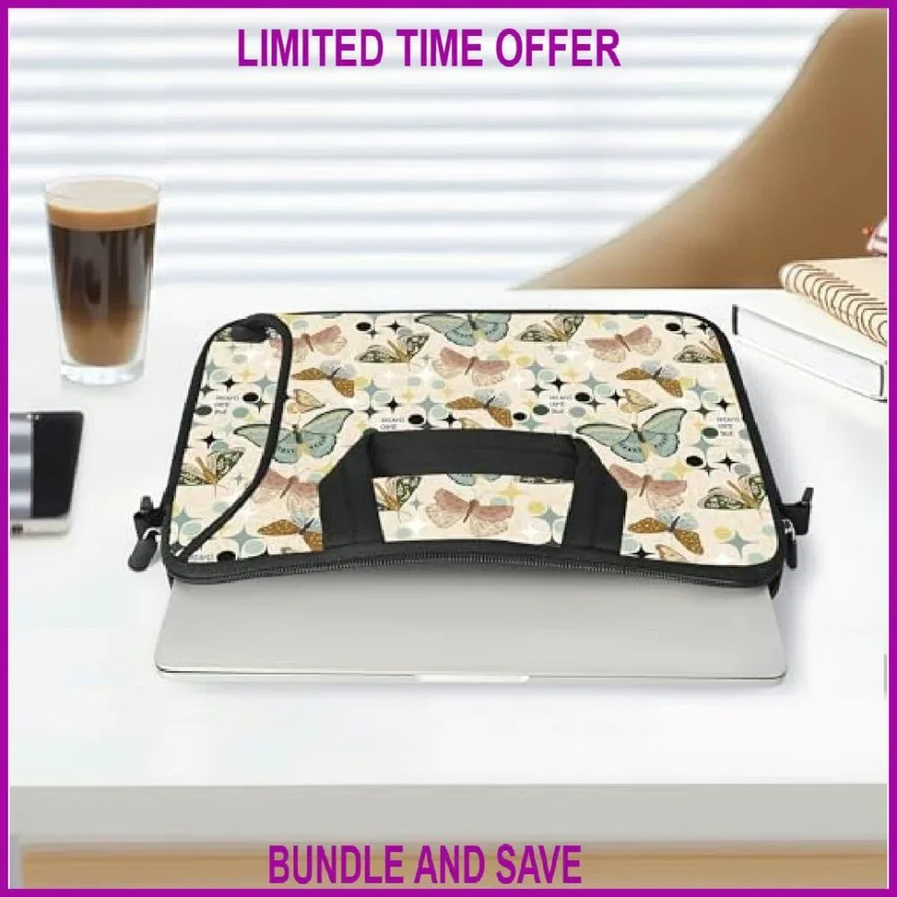 Neoprene Laptop Messenger Bag with Shoulder Strap 14-15.6 Inch